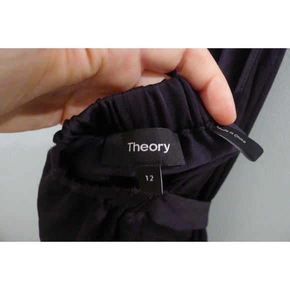 Theory Nayline Midi Dress - Navy 12 - Picture 8 of 10